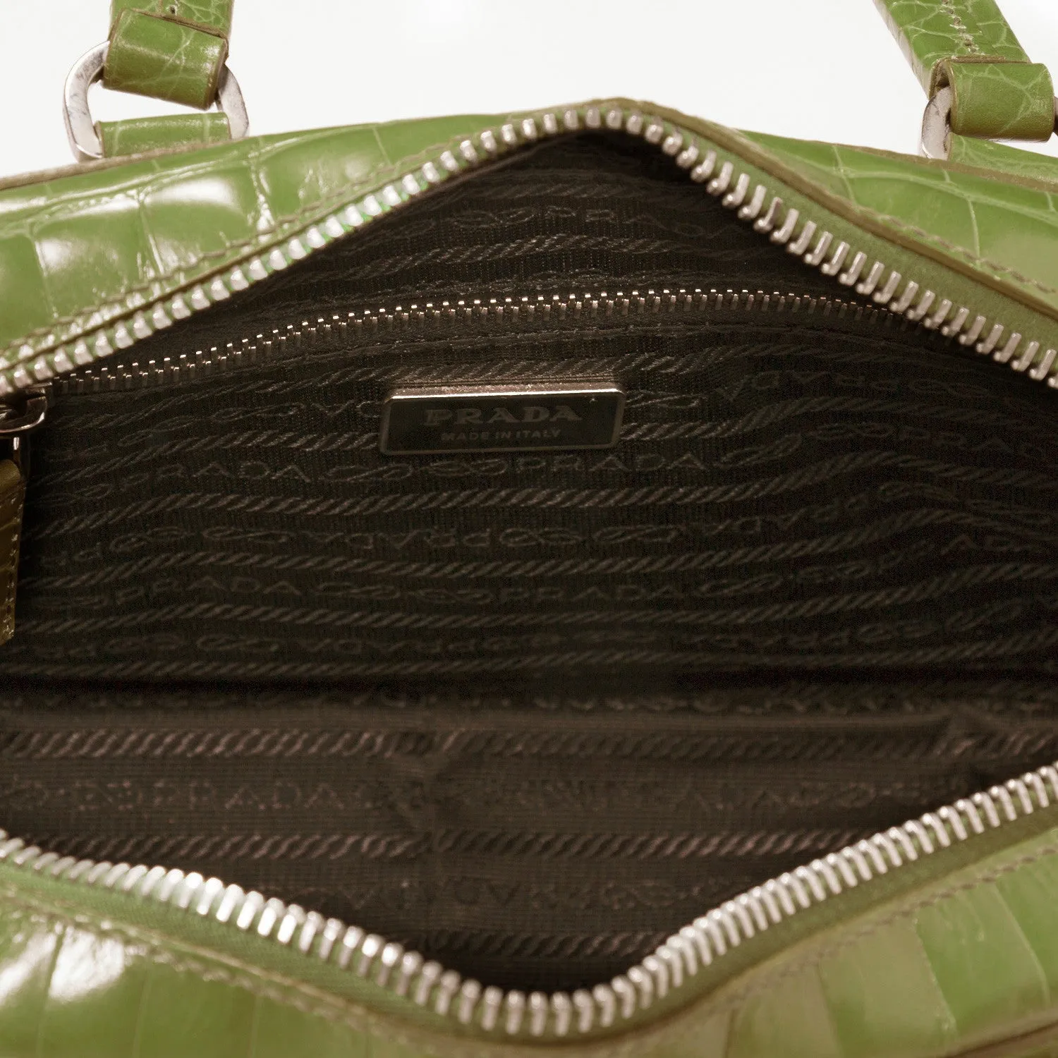 Prada Crocodile Bauletto Bag