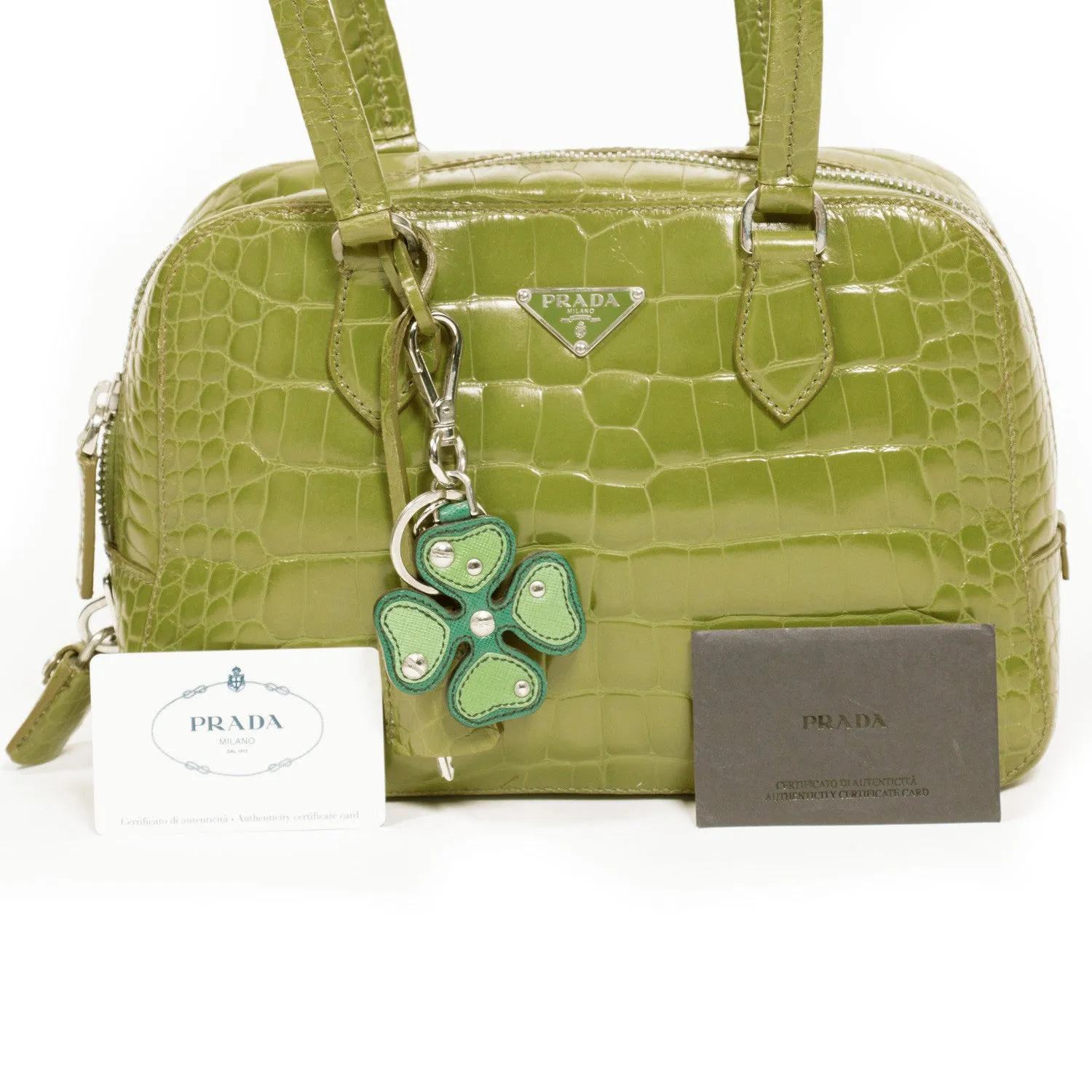 Prada Crocodile Bauletto Bag