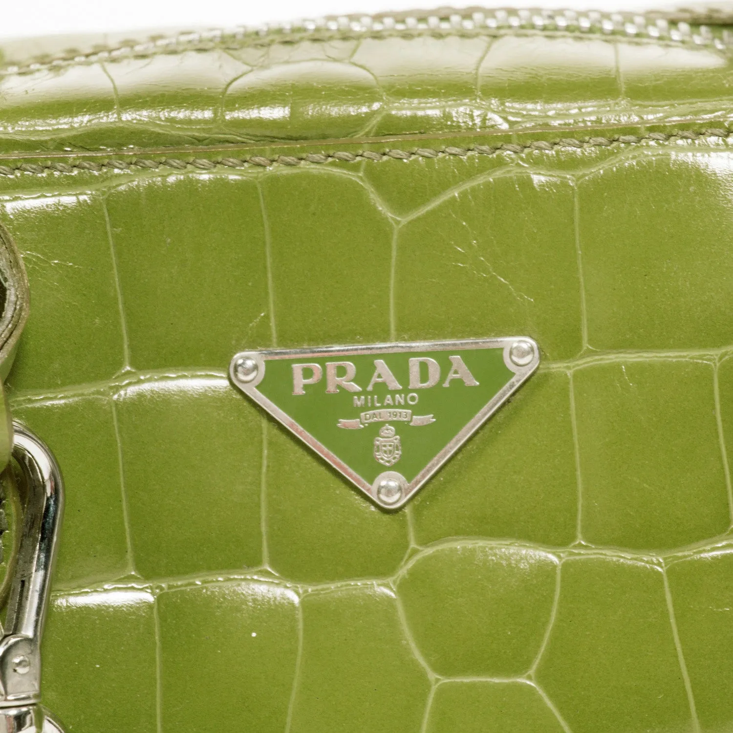 Prada Crocodile Bauletto Bag