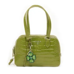 Prada Crocodile Bauletto Bag