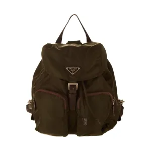 Prada Green Nylon Backpack