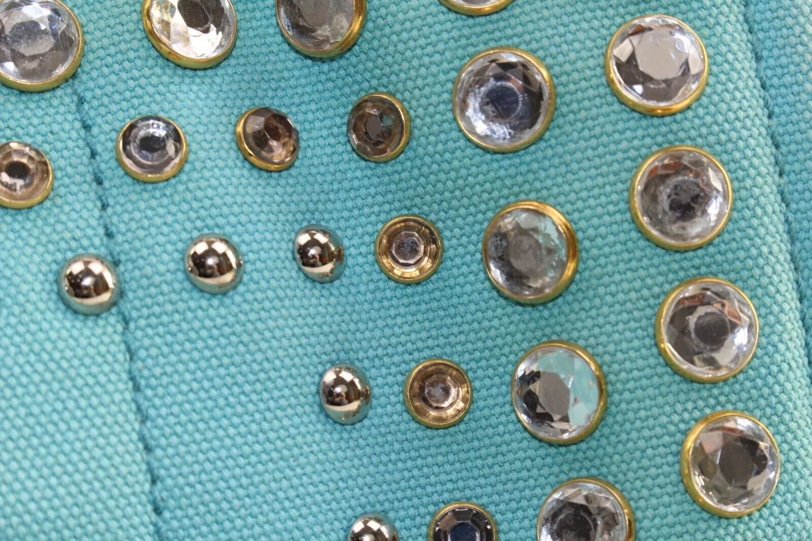PRADA Light Blue 2way Crystal Grommet Tote 1PR1220K