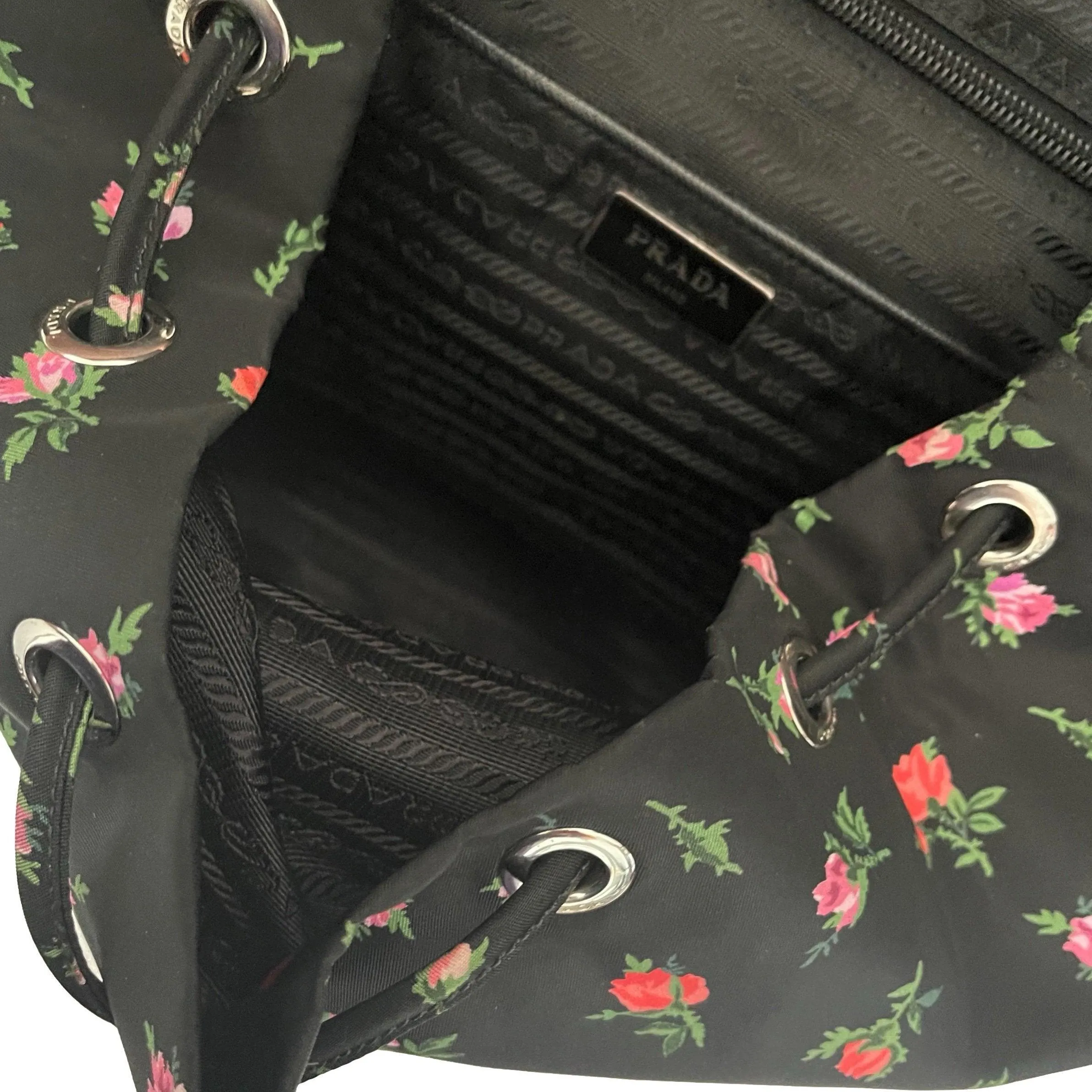 Prada Rose Nylon Backpack
