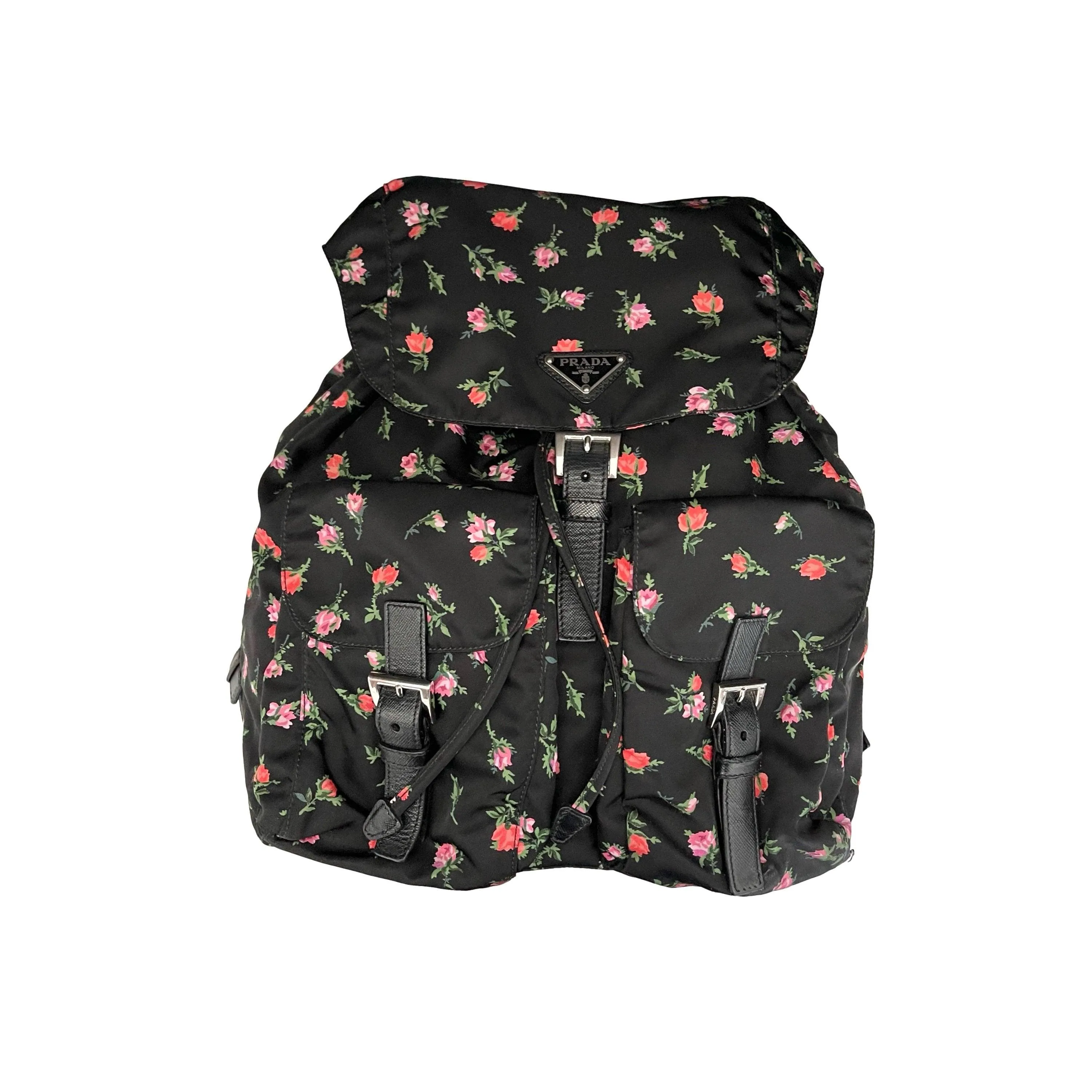 Prada Rose Nylon Backpack