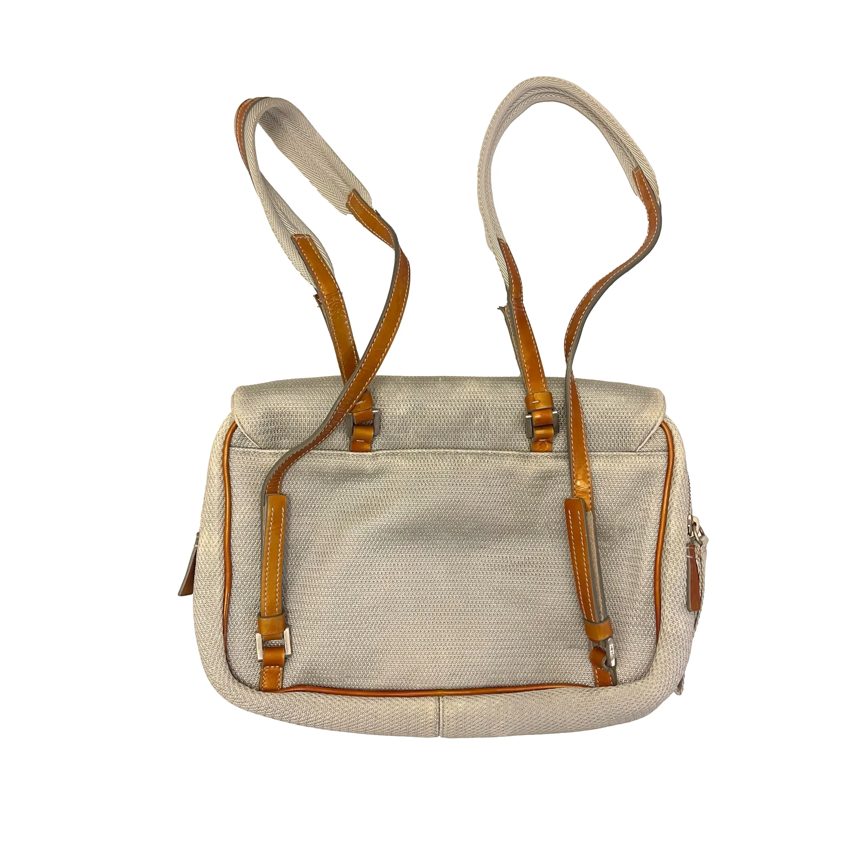 Prada Silver Mini Backpack