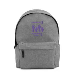 Praises Up Embroidered Backpack
