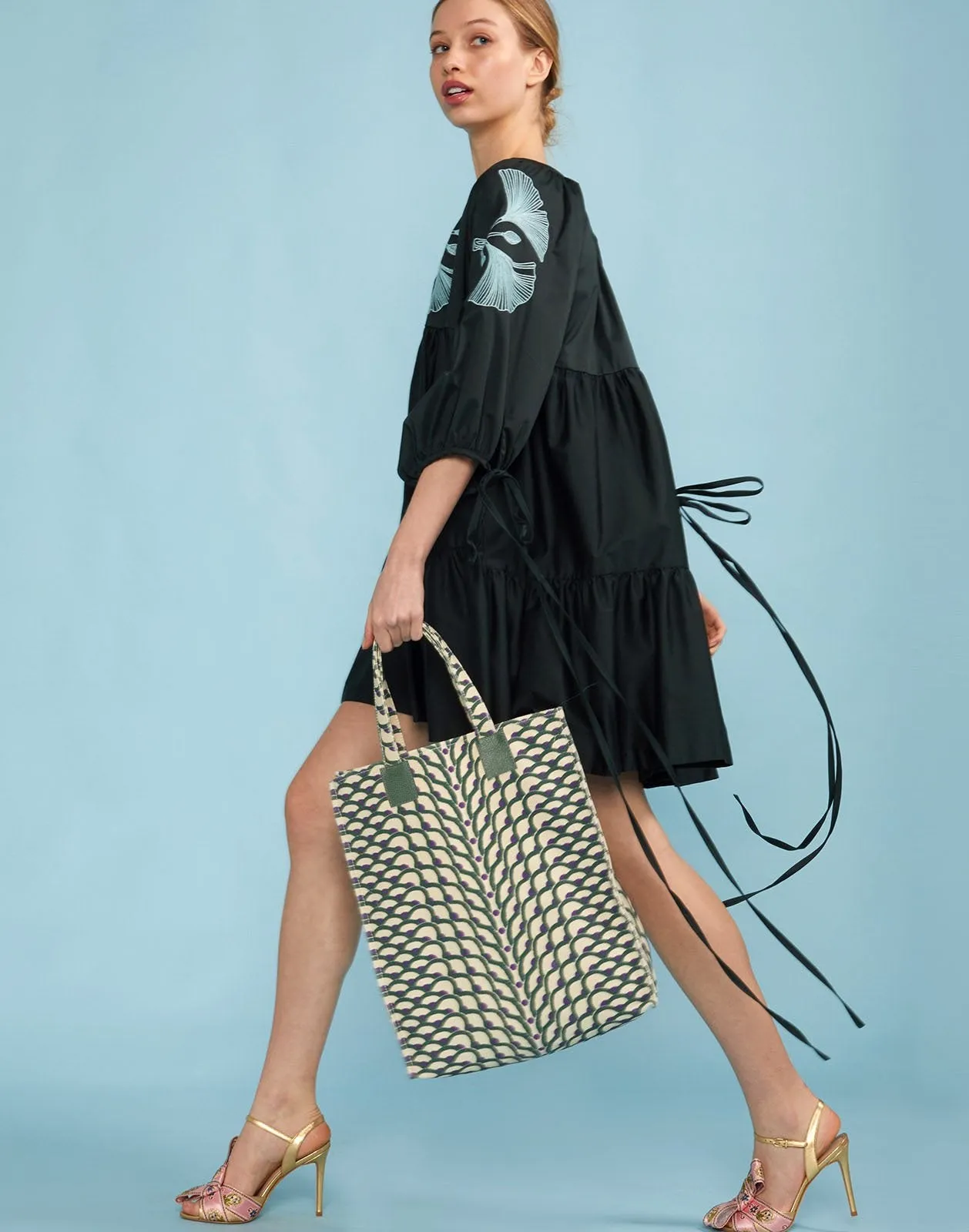 Printed Canvas Tote