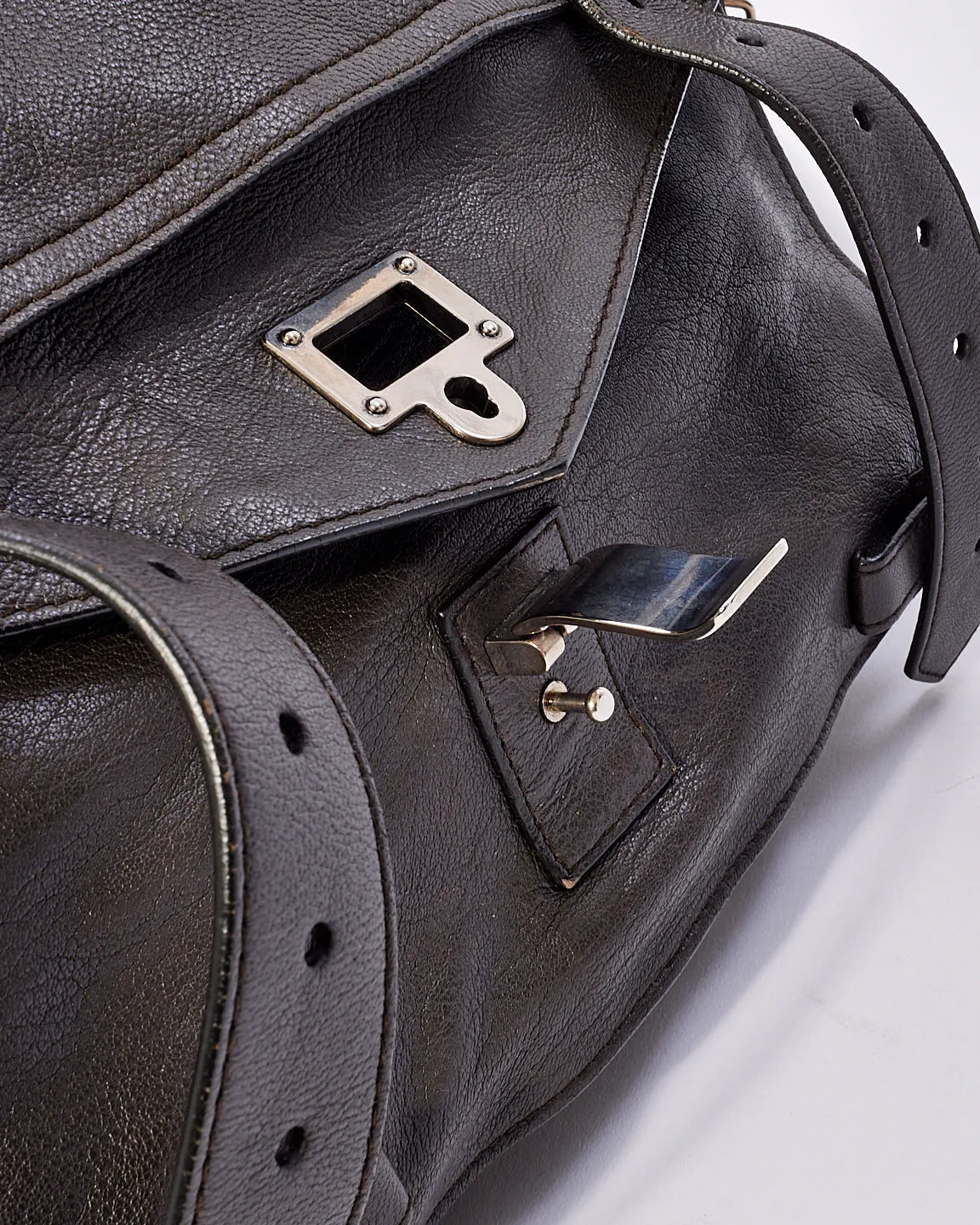 Proenza Schouler Grey Leather PS1 Bag