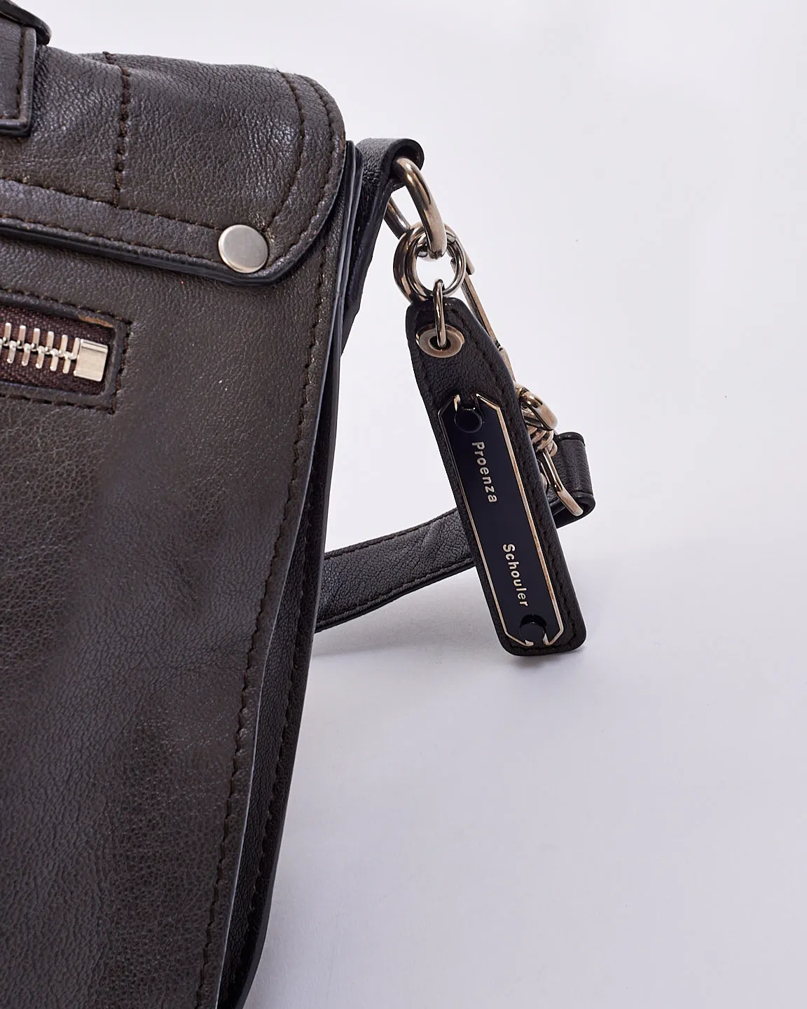 Proenza Schouler Grey Leather PS1 Bag