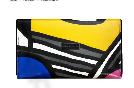 "Cubist Faces" Clutch