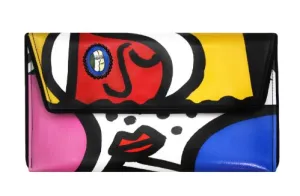 "Cubist Faces" Clutch