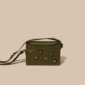 "Tara" BOX SLING - Green