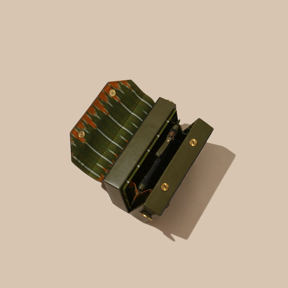 "Tara" BOX SLING - Green
