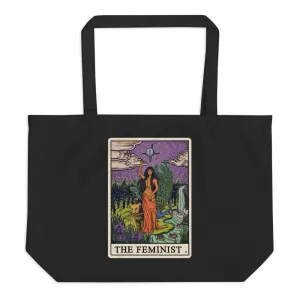 "The Feminist" Organic Extra Large Premium Canvas Tote Bags