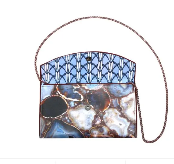 "Topaz Geode" Clutch