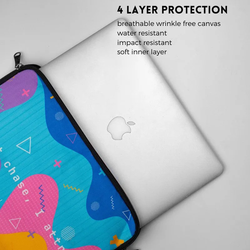 Retro Stamps Laptop Sleeve With Handle
