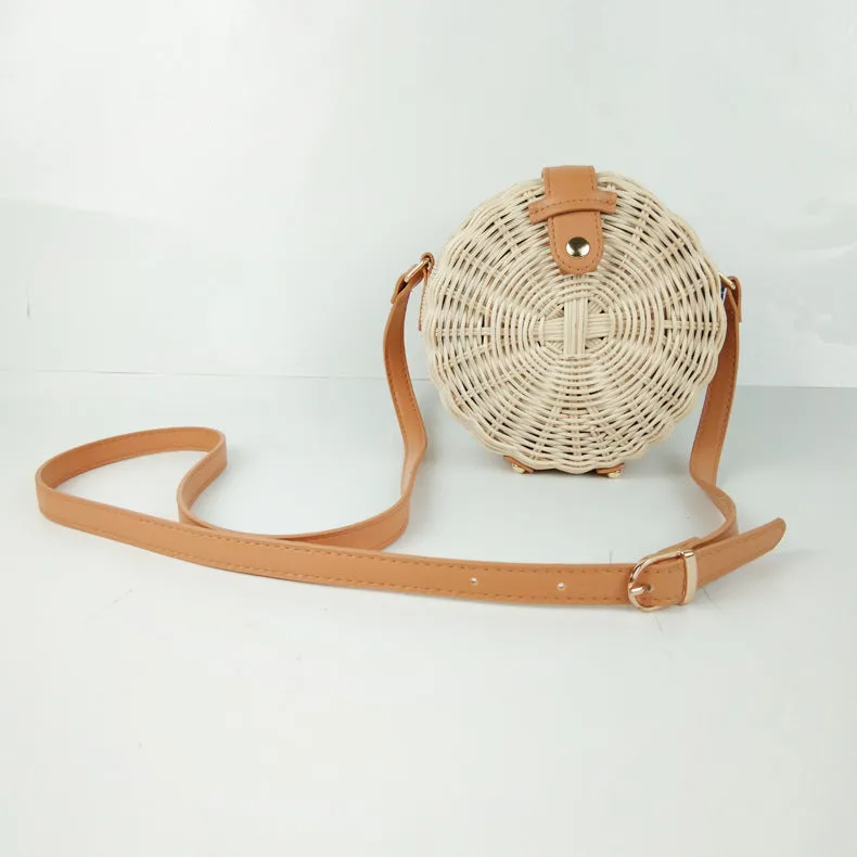 Round Straw Bag  Handmade
