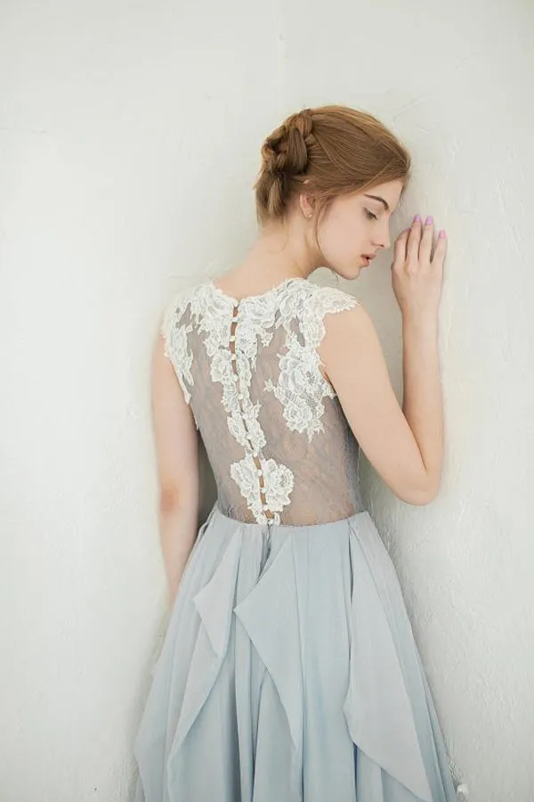 Roycebridal Gorgeous Inexpensive Lace Tulle Wedding Dress Boho Bridal Dresses, MW147