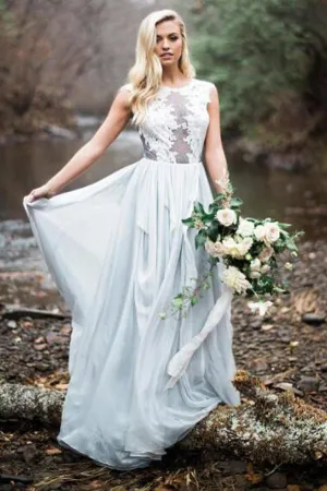 Roycebridal Gorgeous Inexpensive Lace Tulle Wedding Dress Boho Bridal Dresses, MW147