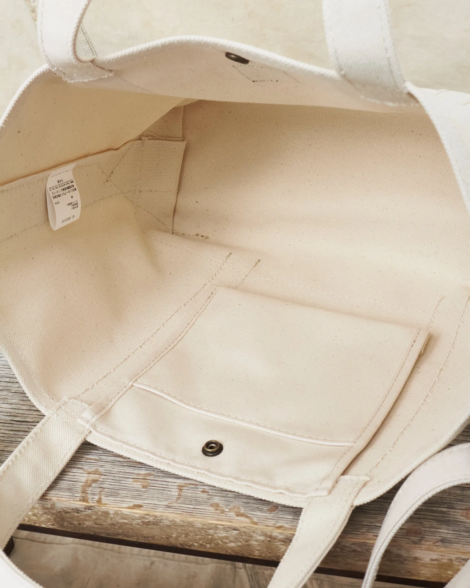 Sailor Moku Products Lot No. SM02849 Hilo Railroad Company White Canvas Tote Bag