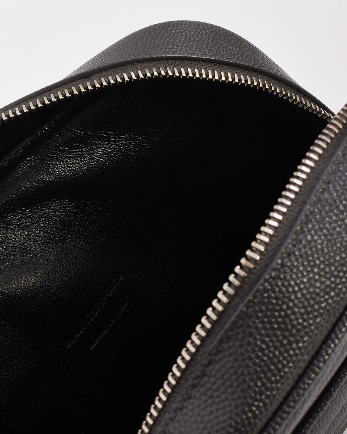 Saint Laurent Grey Quilted Leather Mini Lou Camera Bag