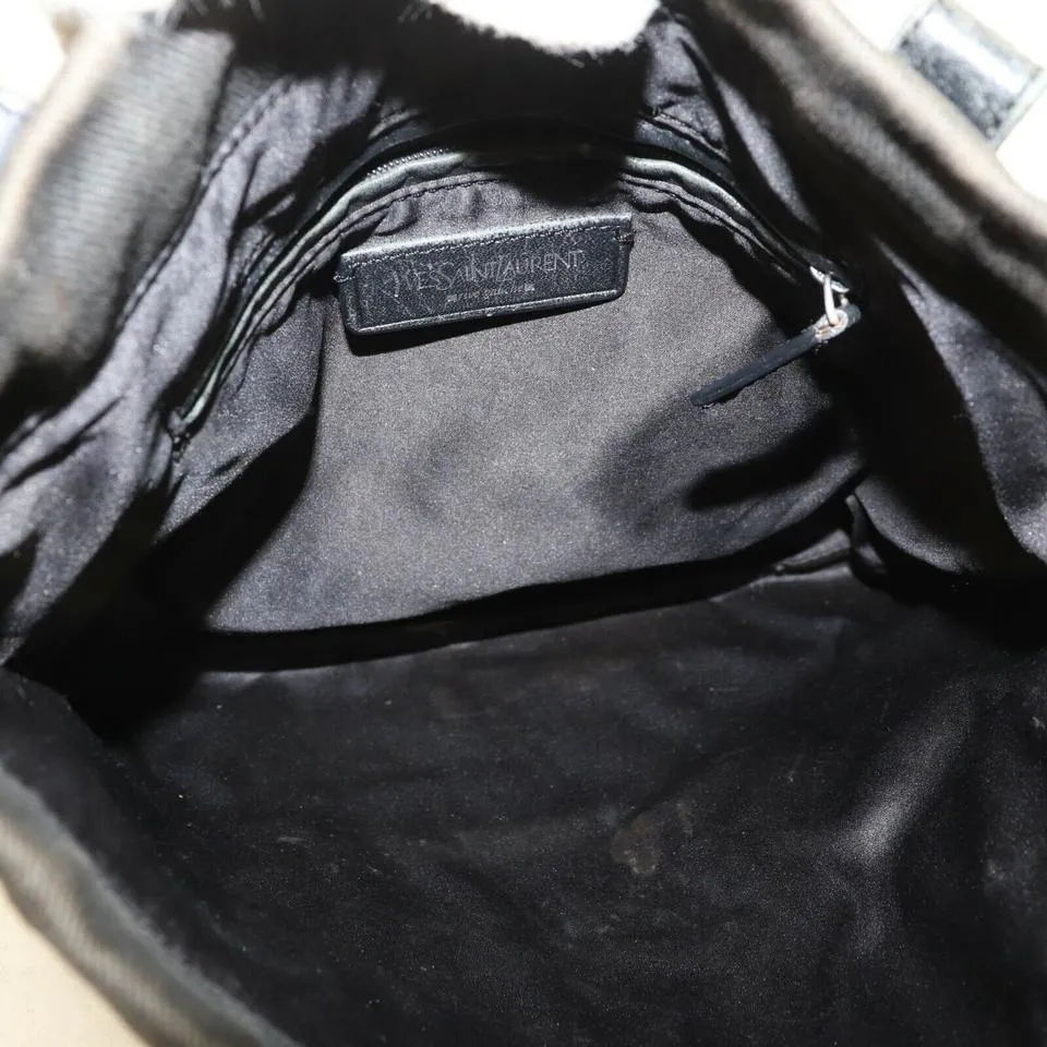 Saint Laurent YSL Kahala Black Drawstring Tote 872498
