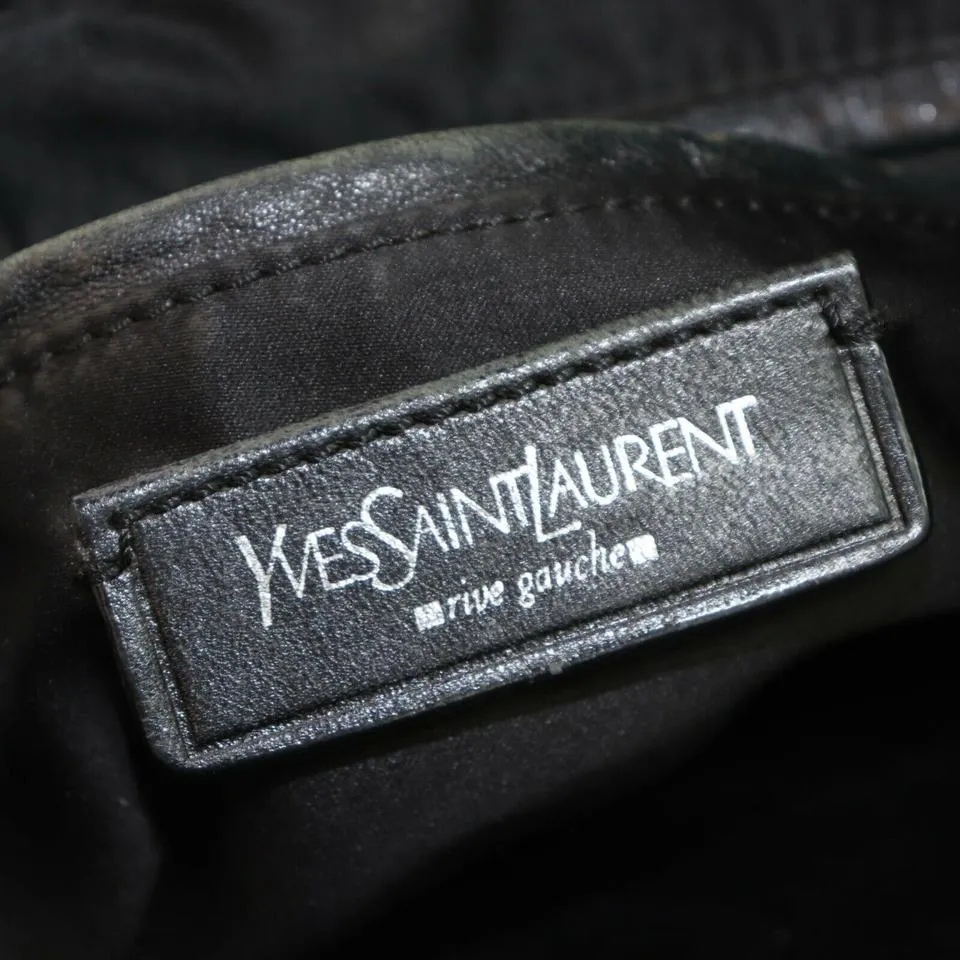 Saint Laurent YSL Kahala Black Drawstring Tote 872498