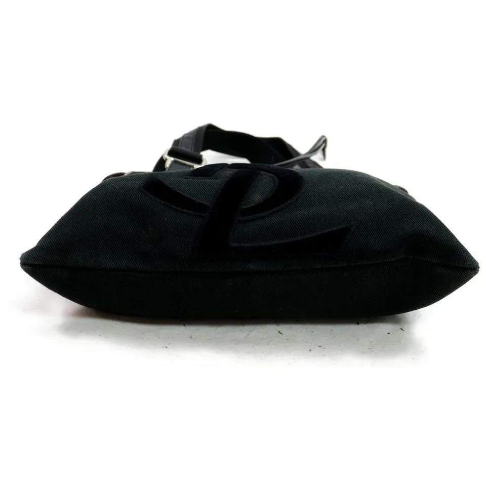 Saint Laurent YSL Kahala Black Drawstring Tote 872498