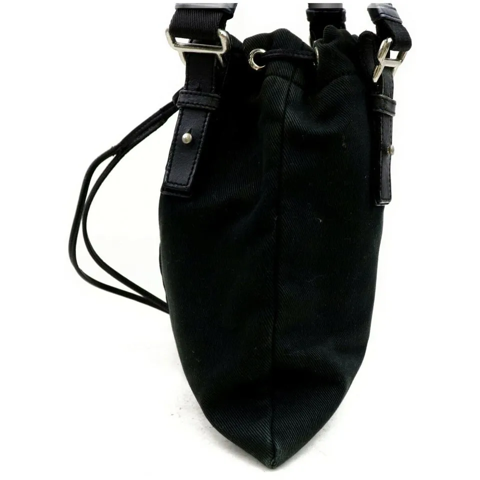 Saint Laurent YSL Kahala Black Drawstring Tote 872498