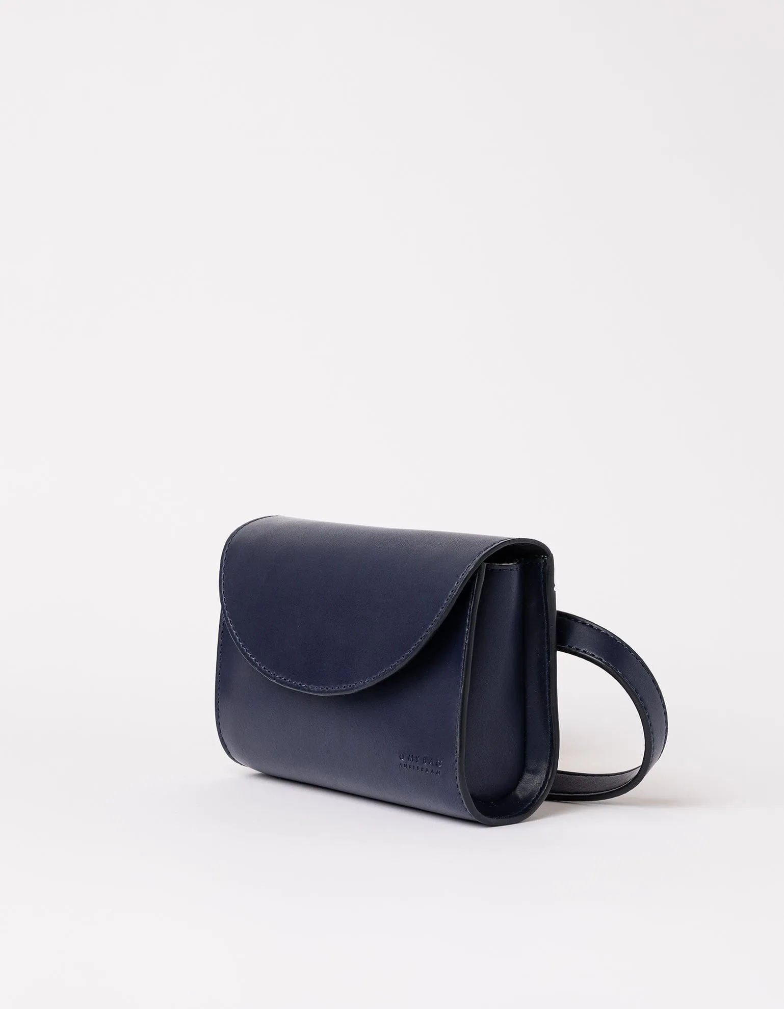 Sanne Apple Leather Vegan Belt Bag | Navy