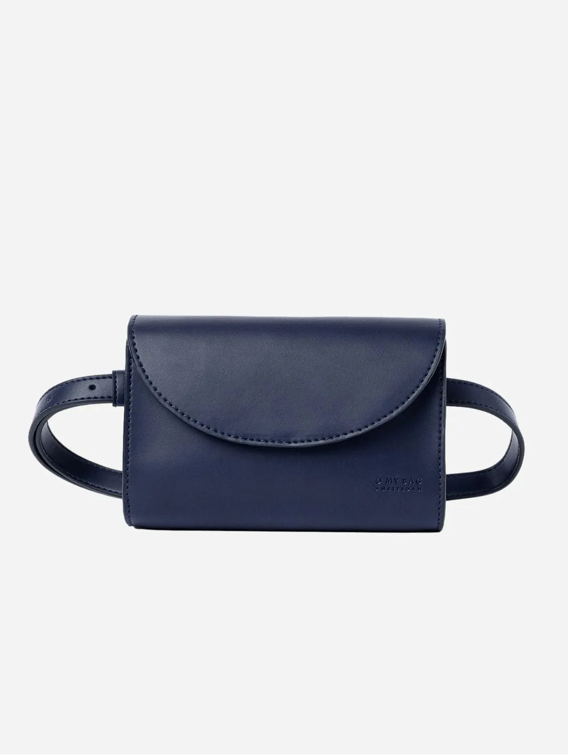 Sanne Apple Leather Vegan Belt Bag | Navy