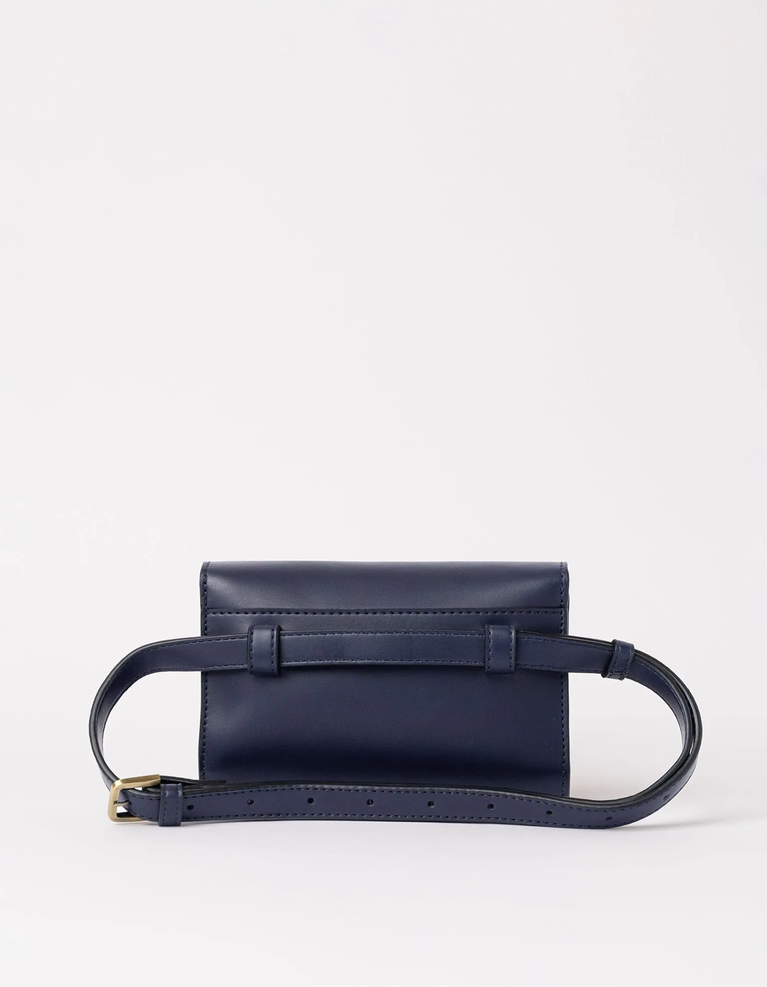 Sanne Apple Leather Vegan Belt Bag | Navy