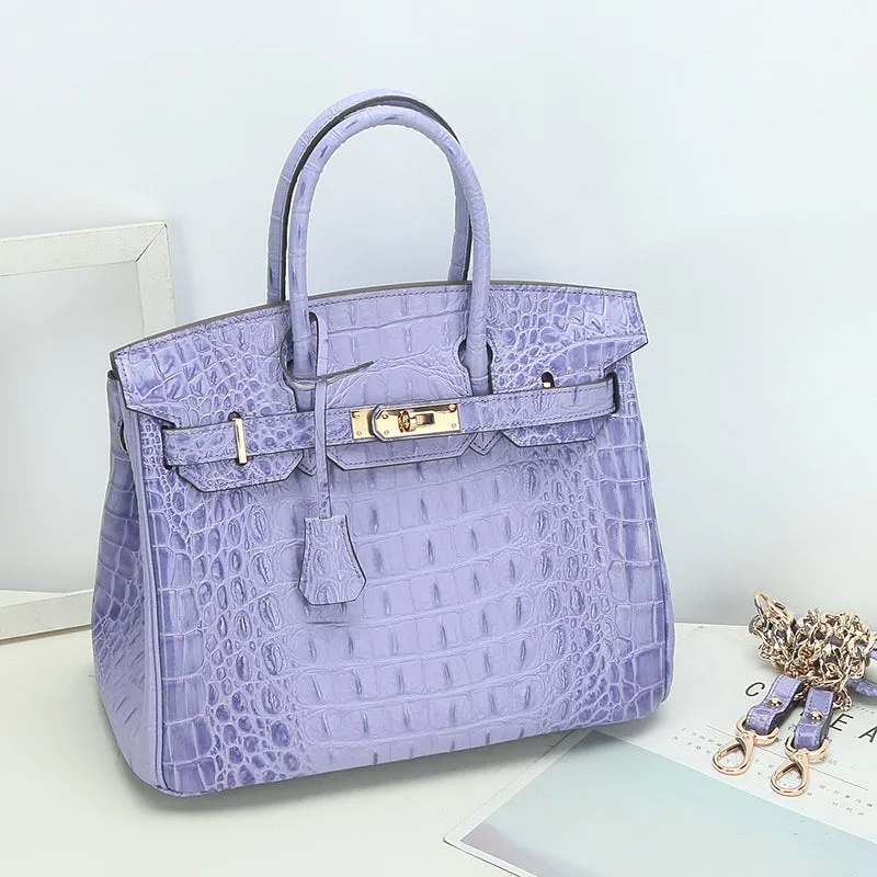 Savannah Crocodile Embossed Tote (Large) - Spring Collection