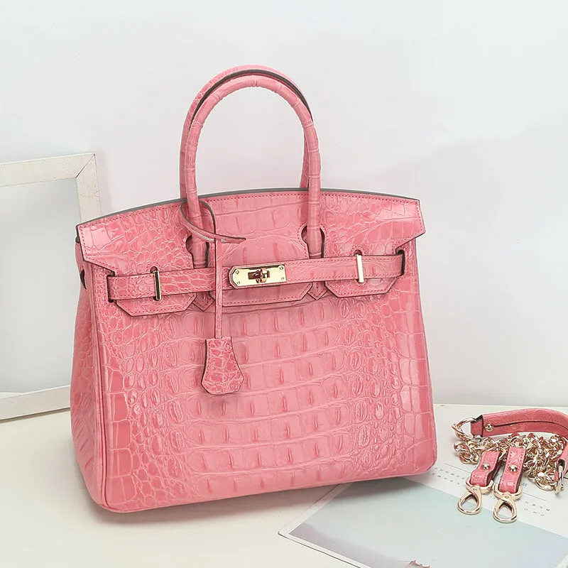 Savannah Crocodile Embossed Tote (Large) - Spring Collection