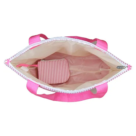Seersucker Pink NGIL Canvas Tote Bag