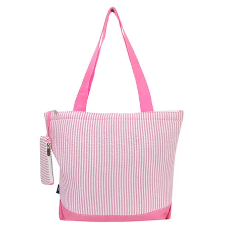 Seersucker Pink NGIL Canvas Tote Bag