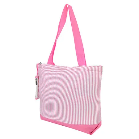 Seersucker Pink NGIL Canvas Tote Bag