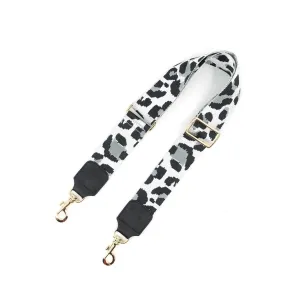 Silver Animal Print Bag Strap