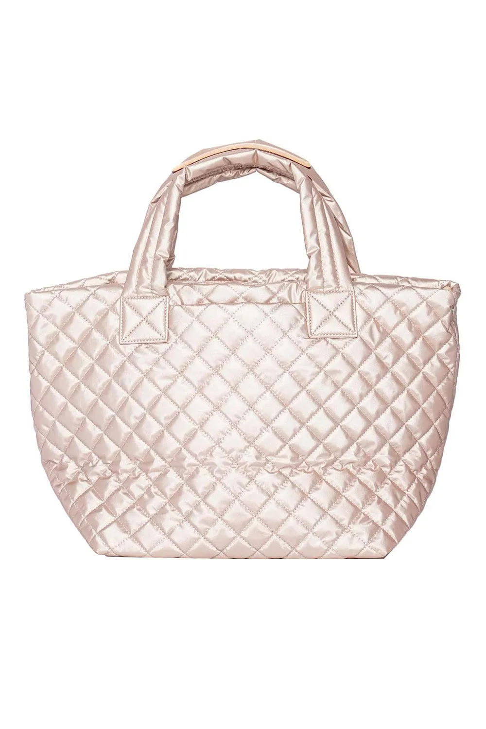 Small Metro Deluxe Pale Rose Metallic Tote