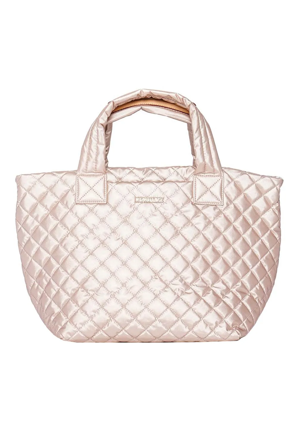 Small Metro Deluxe Pale Rose Metallic Tote
