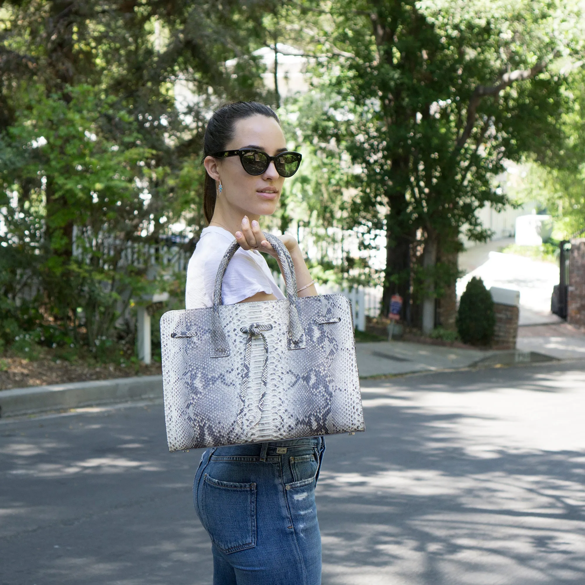 Snakeskin Tote