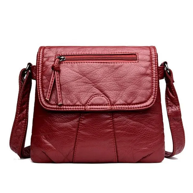 Soft PU Leather  High Quality Fashion Women's  Handbag