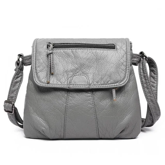 Soft PU Leather  High Quality Fashion Women's  Handbag