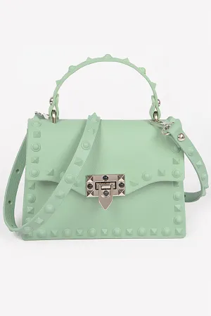 Solid Stud Bag- Mint