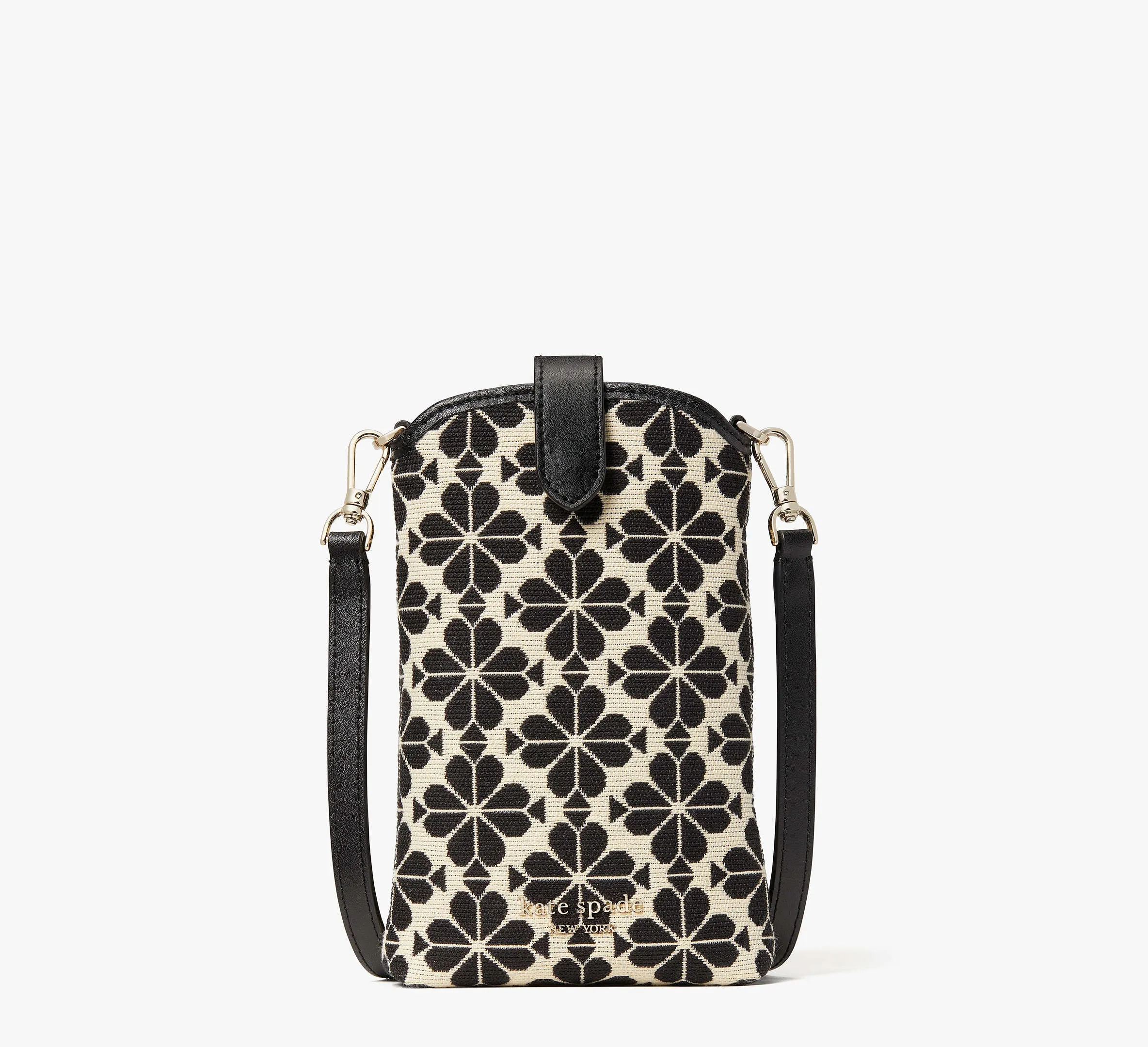Spade Flower Jacquard North South Crossbody