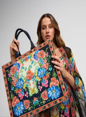 Spanish Flowers Tote Bag
