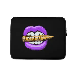 STFU Electric Purple Logo Laptop Sleeve