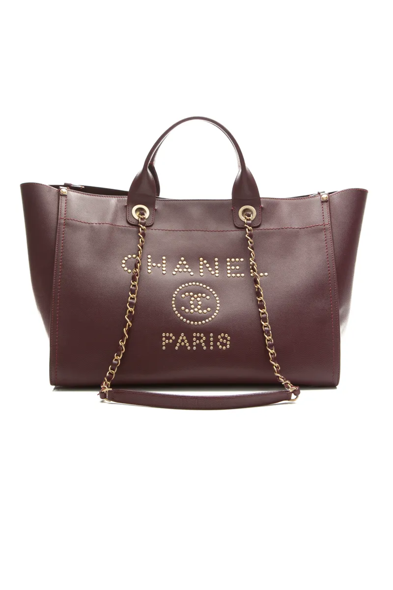 Studded Deauville Large Tote Bag