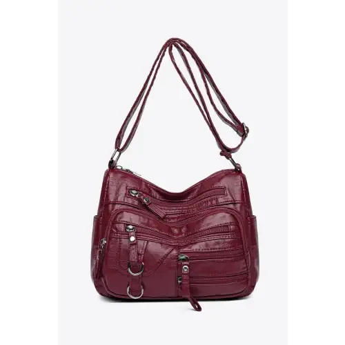 Stylish Multi-Pocket PU Leather Crossbody Bag for Everyday Chic
