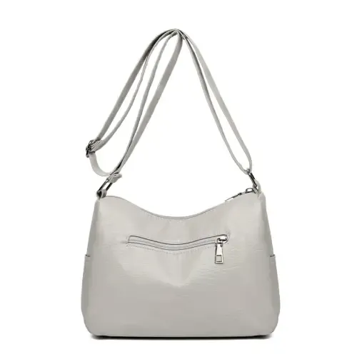 Stylish Multi-Pocket PU Leather Crossbody Bag for Everyday Chic